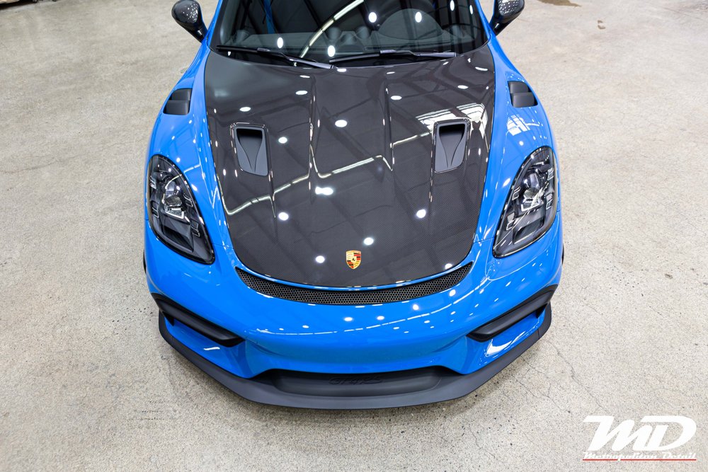 Shark Blue GT4 RS carbon hood